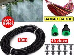 Set 2 x Kit racire terasa, gradina sau balcon - 10m lungime + Hamac CADOU